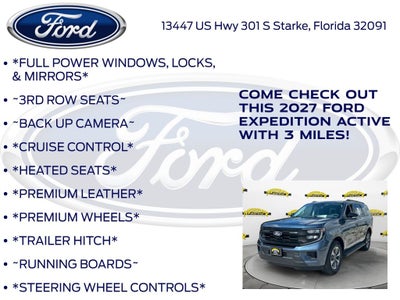 2027 Ford Expedition Active 202A