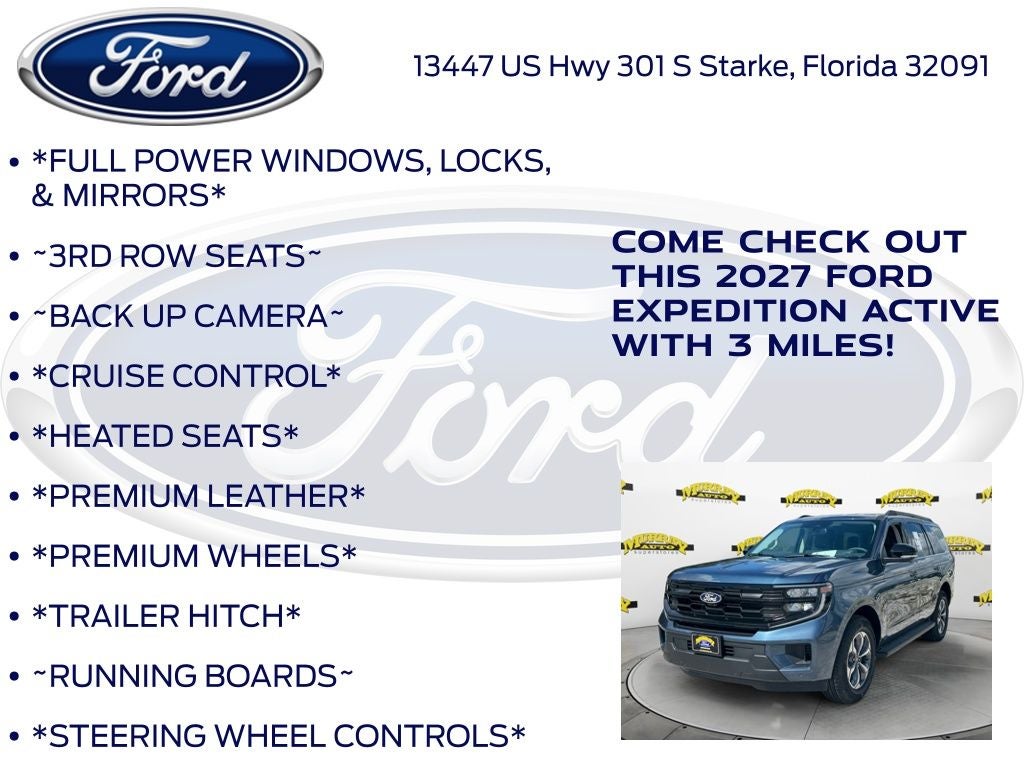 2027 Ford Expedition Active 202A