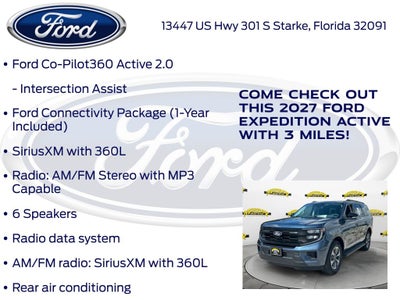2027 Ford Expedition Active 202A