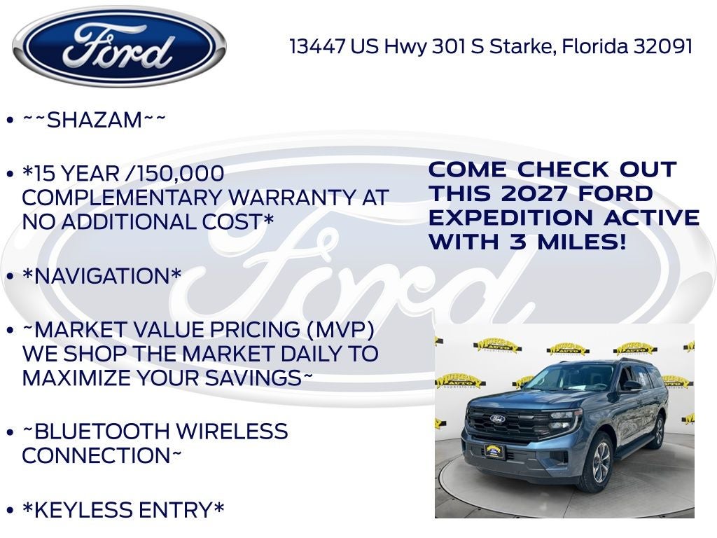 2027 Ford Expedition Active 202A