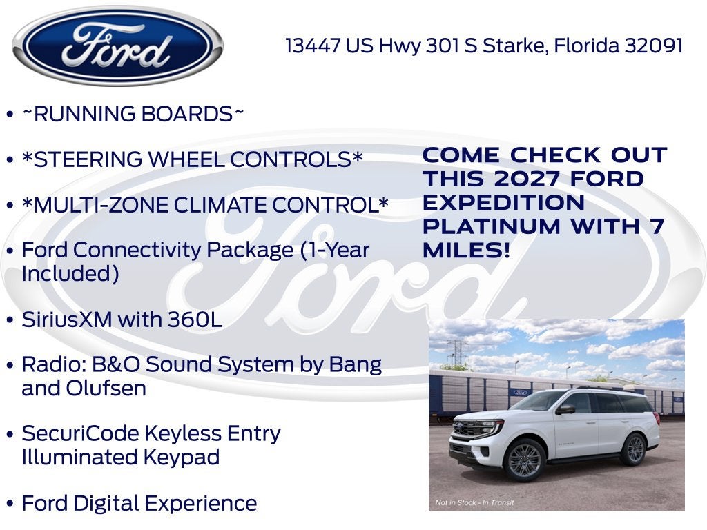 2027 Ford Expedition Platinum InTransit