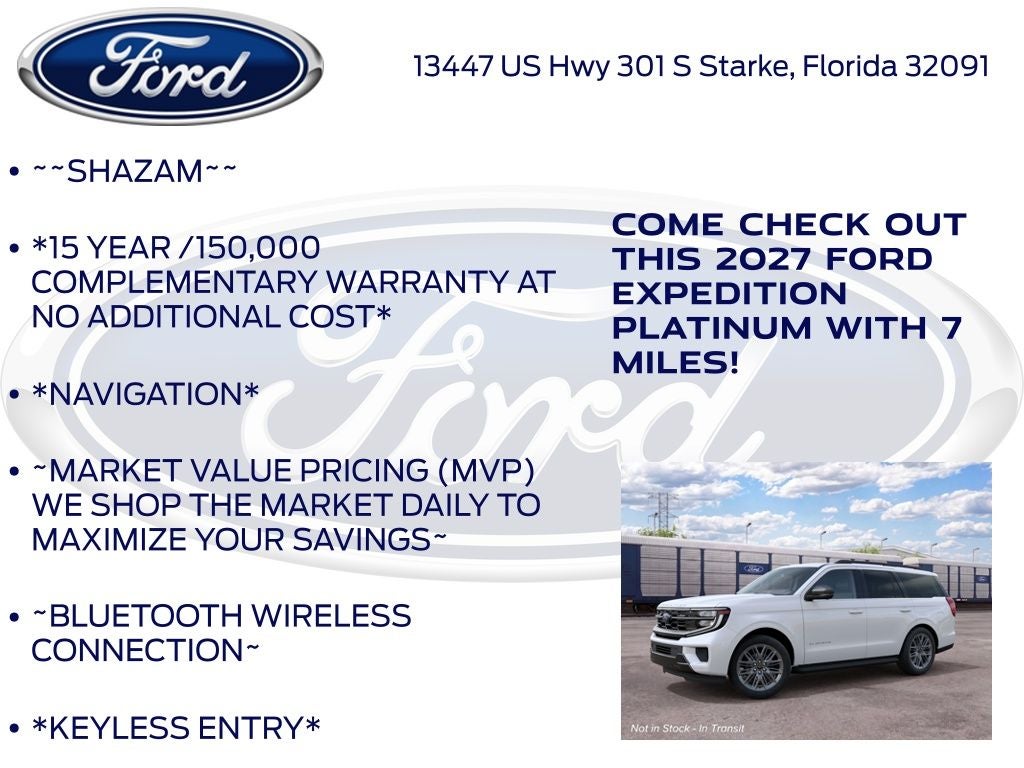2027 Ford Expedition Platinum InTransit