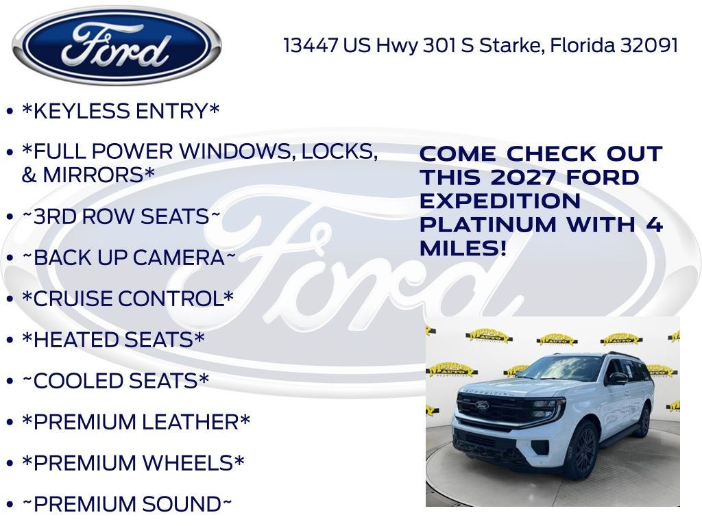 2027 Ford Expedition Platinum 600A