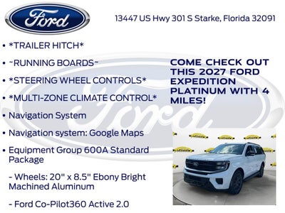 2027 Ford Expedition Platinum 600A
