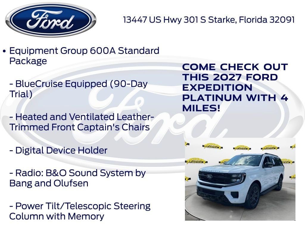 2027 Ford Expedition Platinum 600A