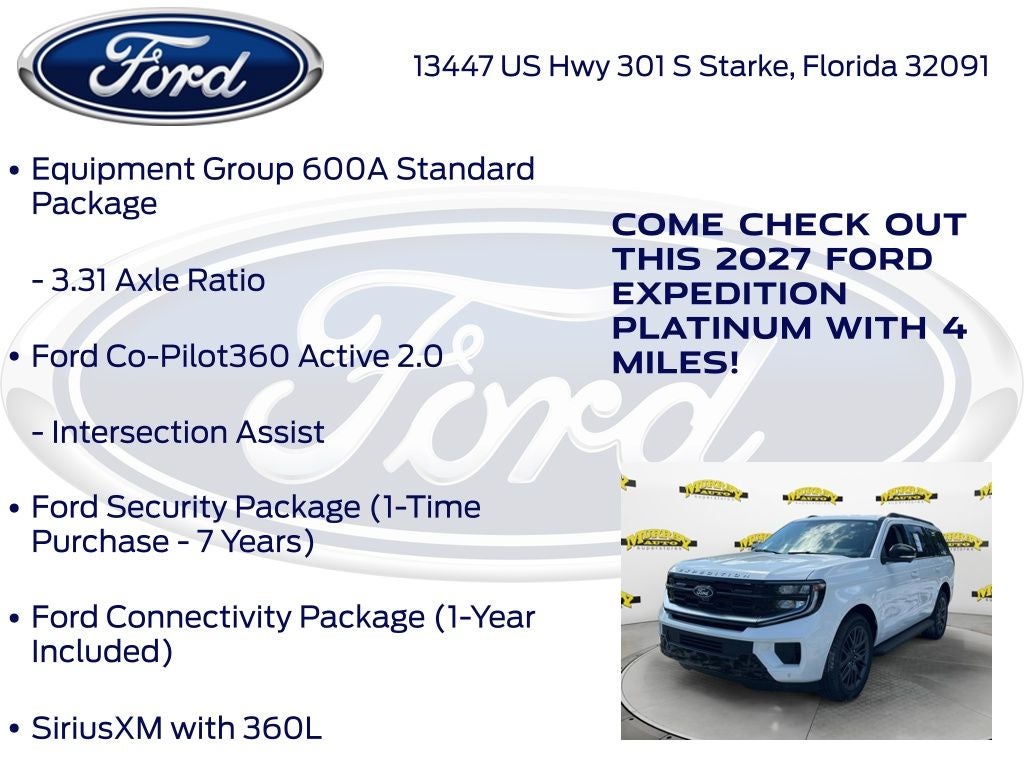 2027 Ford Expedition Platinum 600A