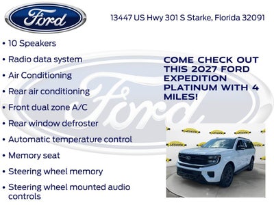 2027 Ford Expedition Platinum 600A