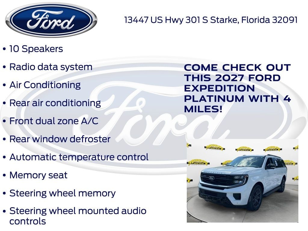 2027 Ford Expedition Platinum 600A