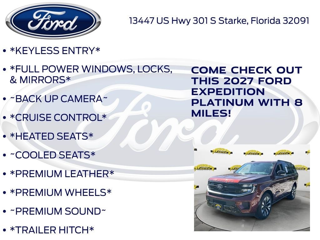 2027 Ford Expedition Platinum 600A