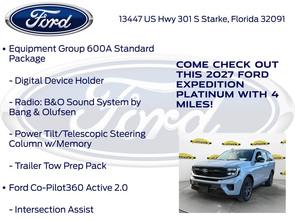 2027 Ford Expedition Platinum 600A