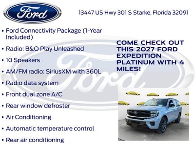 2027 Ford Expedition Platinum 600A
