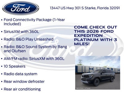 2026 Ford Expedition Platinum 600A