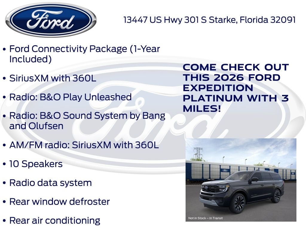 2026 Ford Expedition Platinum 600A
