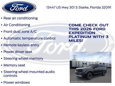 2026 Ford Expedition Platinum 600A
