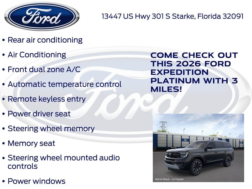2026 Ford Expedition Platinum 600A
