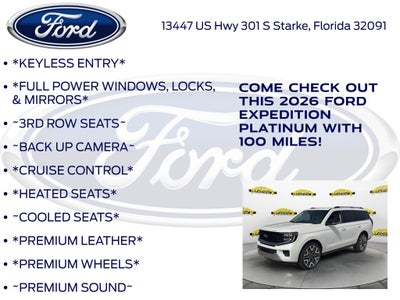 2026 Ford Expedition Platinum 600A