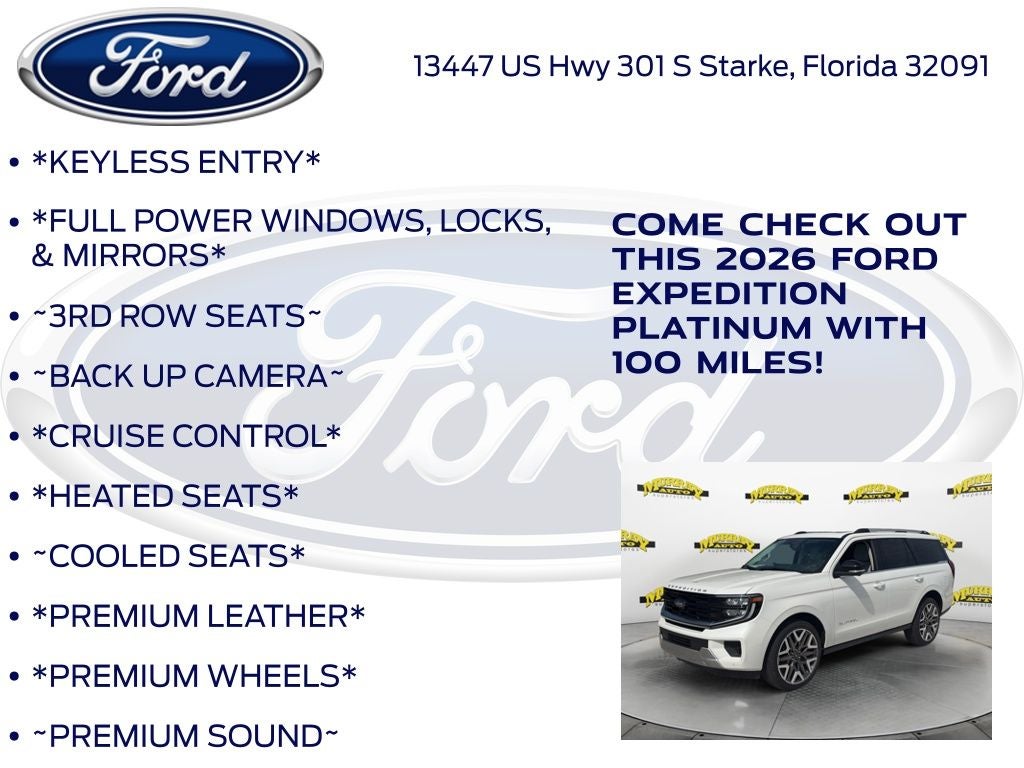 2026 Ford Expedition Platinum 600A