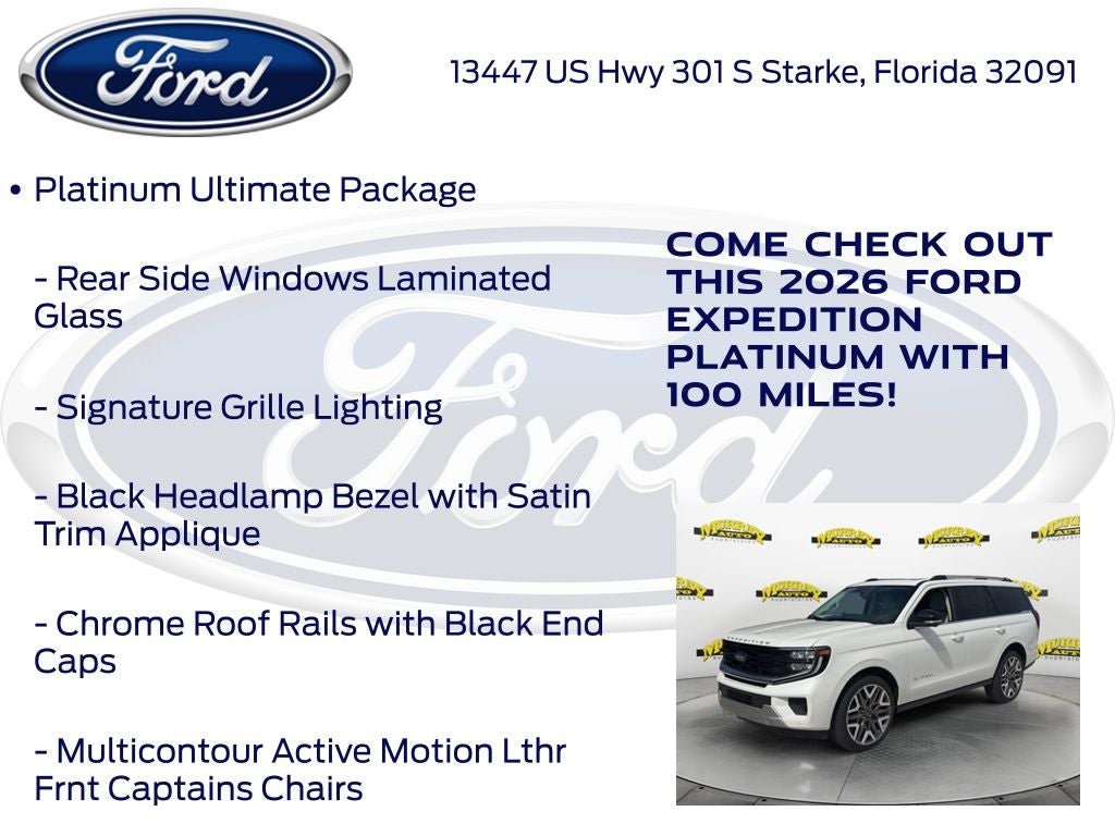 2026 Ford Expedition Platinum 600A