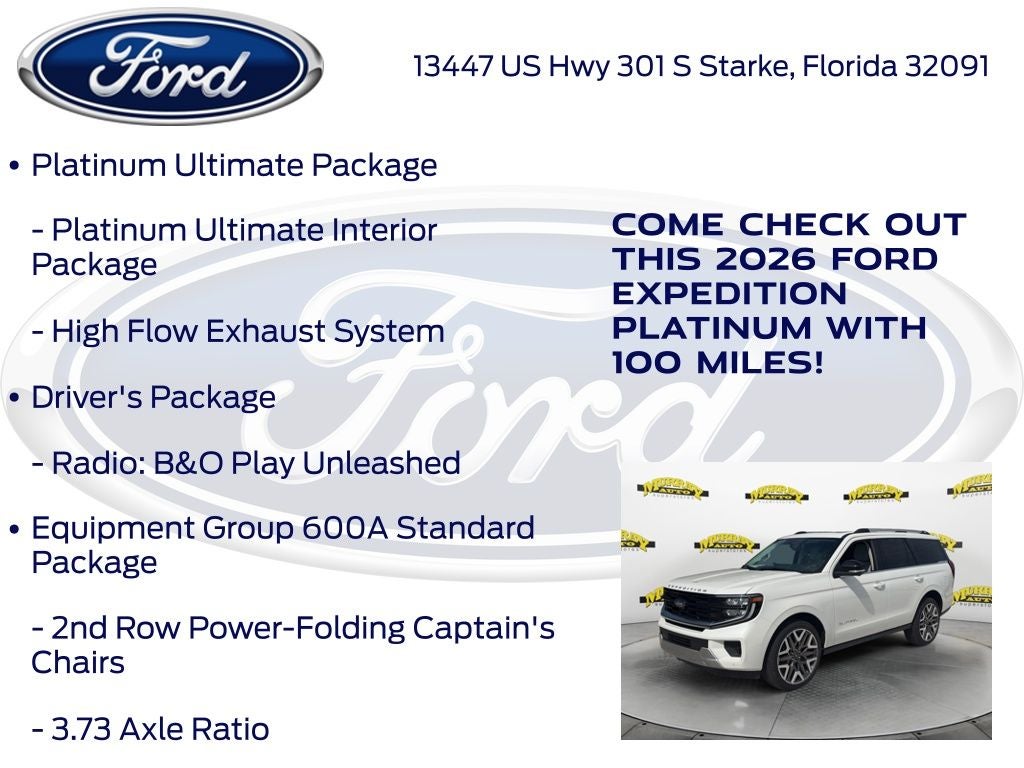 2026 Ford Expedition Platinum 600A