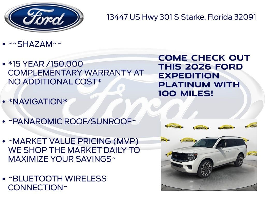 2026 Ford Expedition Platinum 600A