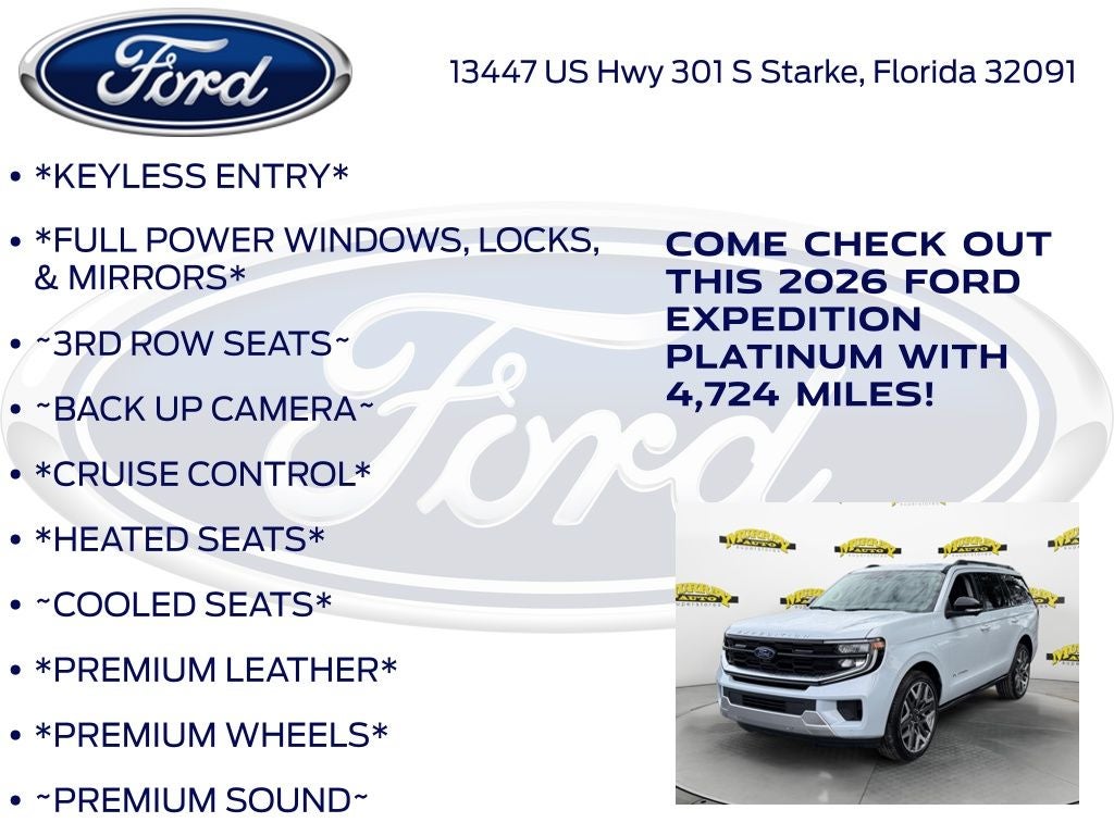 2026 Ford Expedition Platinum 600A