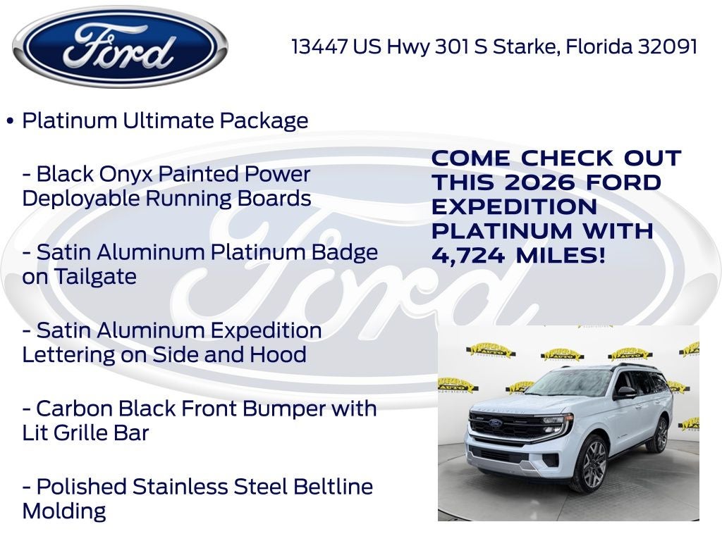 2026 Ford Expedition Platinum 600A