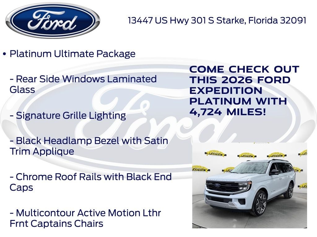 2026 Ford Expedition Platinum 600A