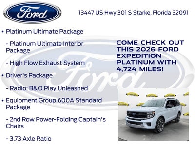 2026 Ford Expedition Platinum 600A