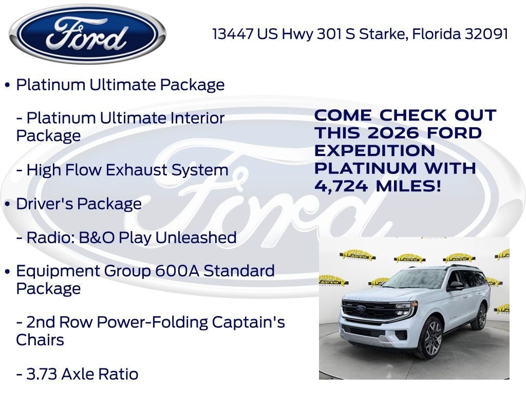 2026 Ford Expedition Platinum 600A