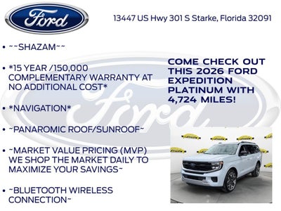 2026 Ford Expedition Platinum 600A