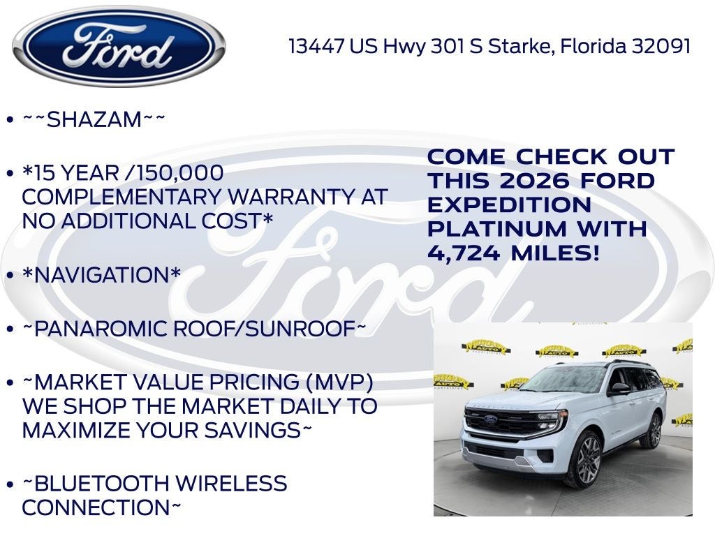 2026 Ford Expedition Platinum 600A