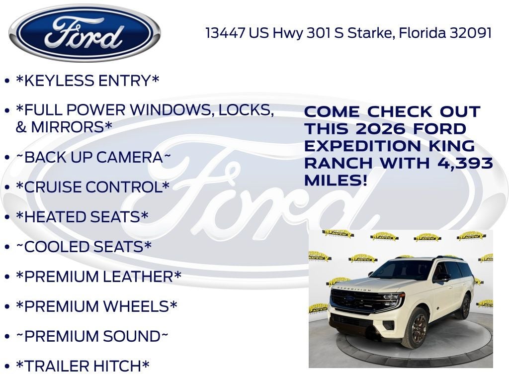 2026 Ford Expedition King Ranch 400A