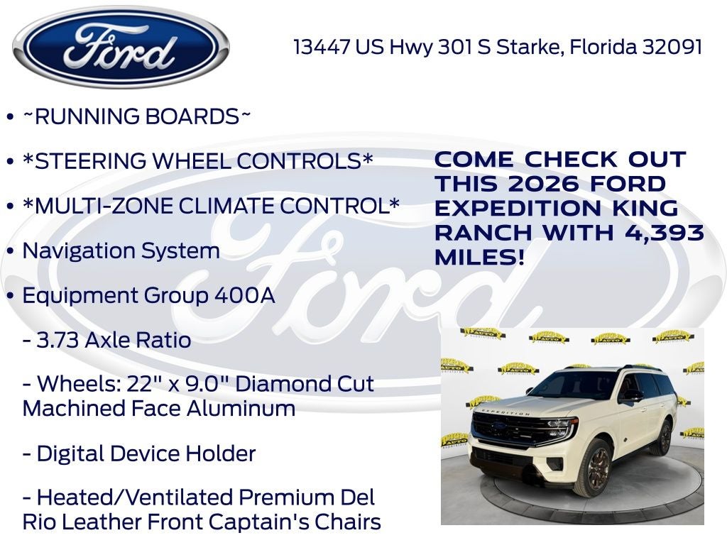 2026 Ford Expedition King Ranch 400A