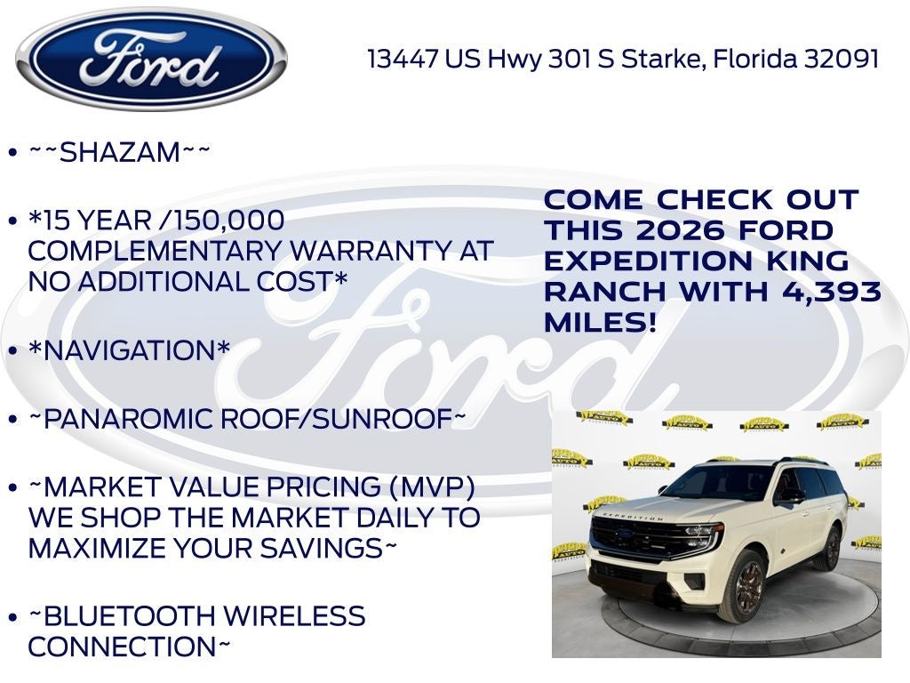 2026 Ford Expedition King Ranch 400A