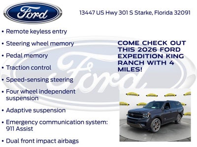 2026 Ford Expedition King Ranch 400A