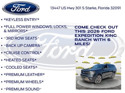 2026 Ford Expedition King Ranch 400A