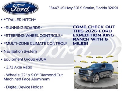 2026 Ford Expedition King Ranch 400A