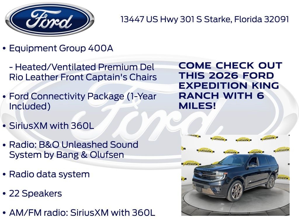 2026 Ford Expedition King Ranch 400A