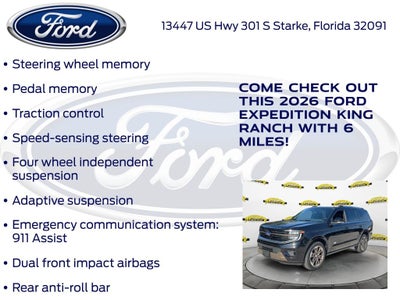 2026 Ford Expedition King Ranch 400A