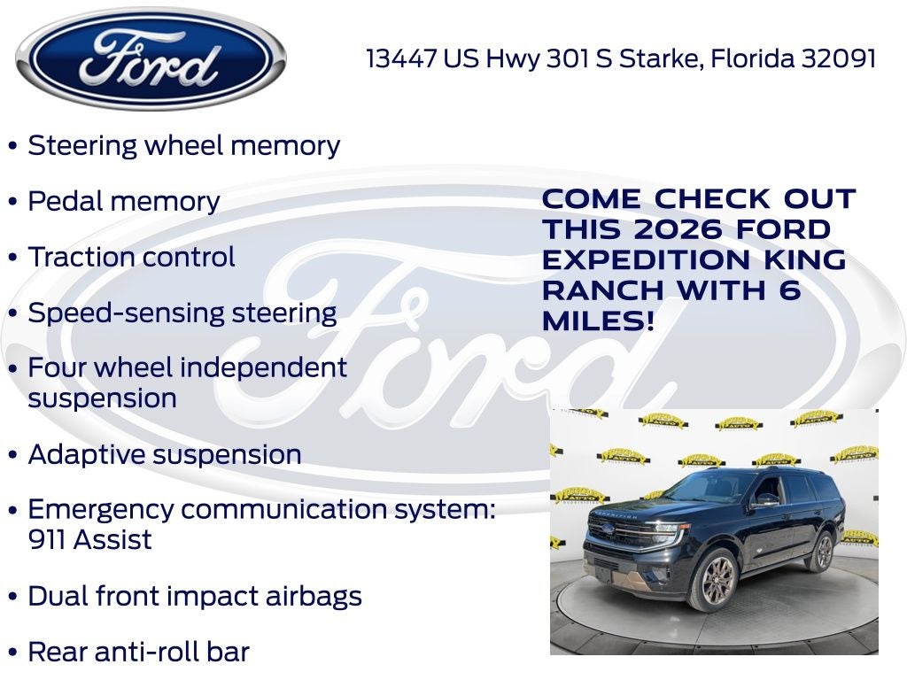 2026 Ford Expedition King Ranch 400A