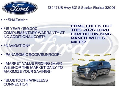 2026 Ford Expedition King Ranch 400A