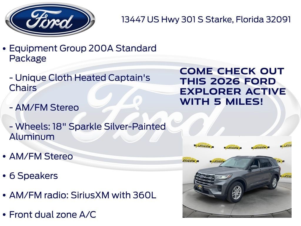 2026 Ford Explorer Active 200A