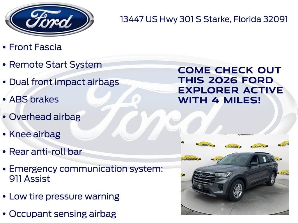2026 Ford Explorer Active 200A