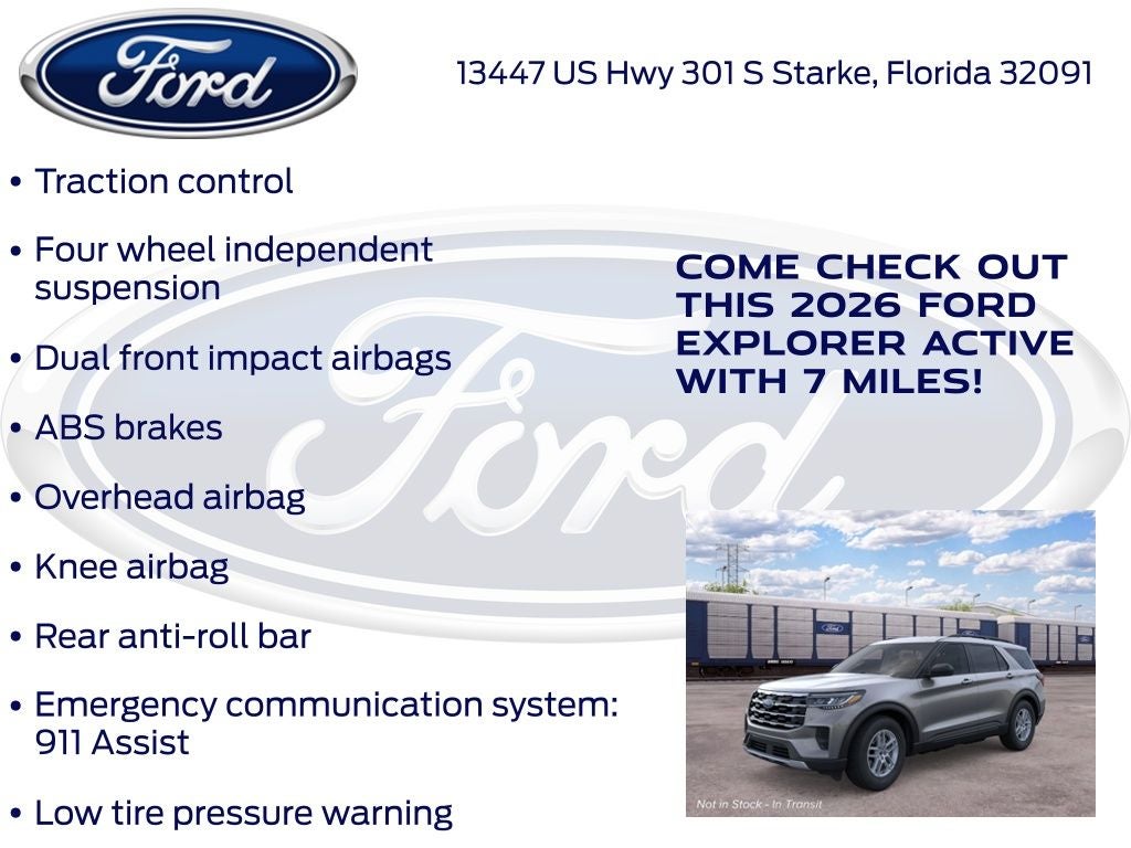 2026 Ford Explorer Active 200A