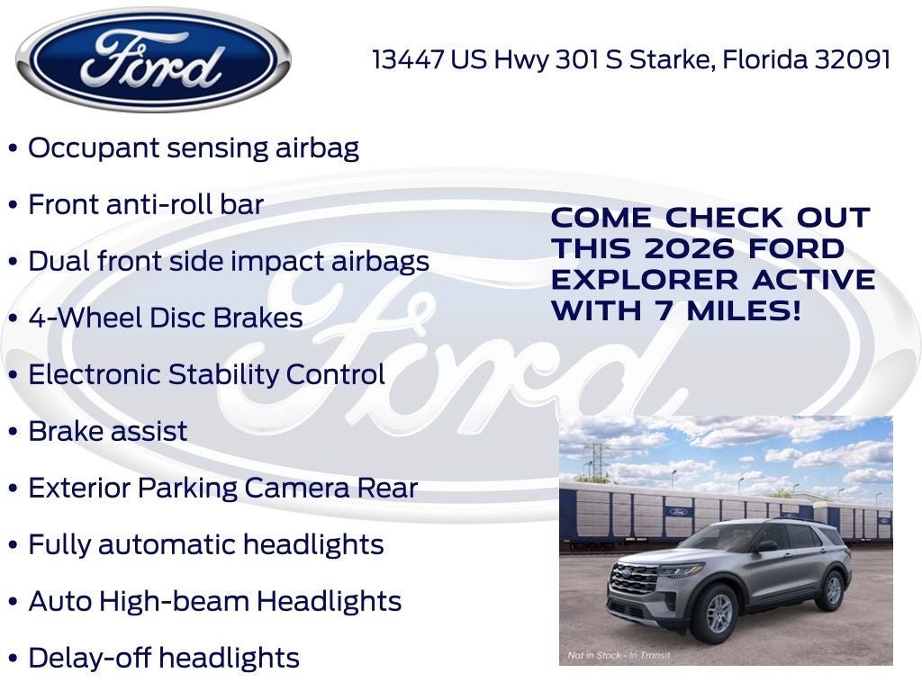 2026 Ford Explorer Active 200A