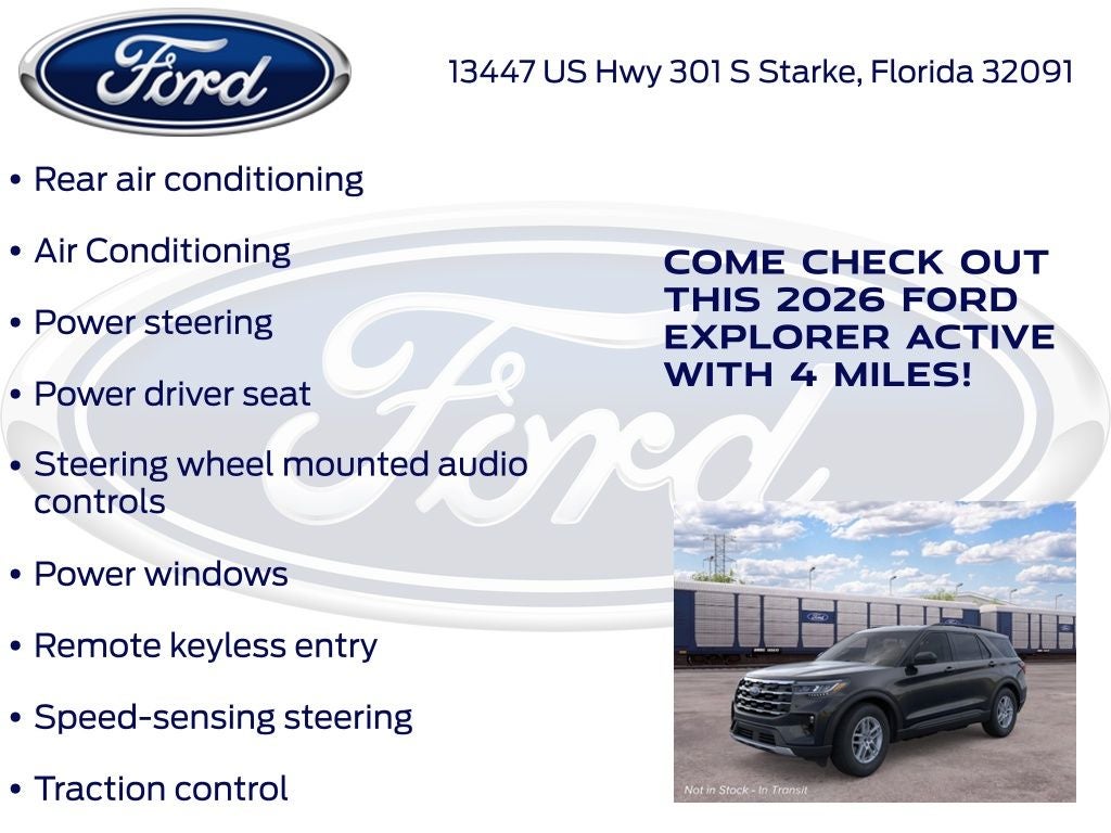 2026 Ford Explorer Active 200A