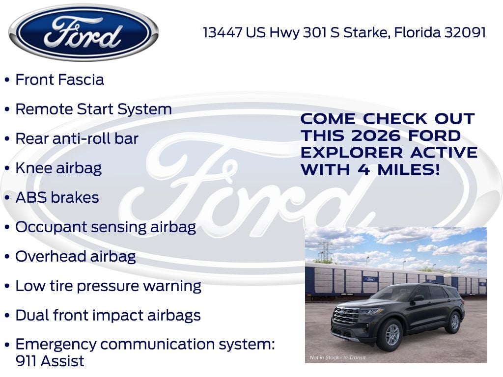 2026 Ford Explorer Active 200A