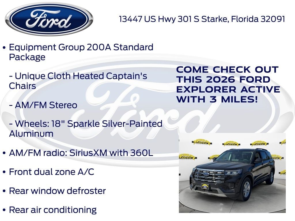 2026 Ford Explorer Active 200A