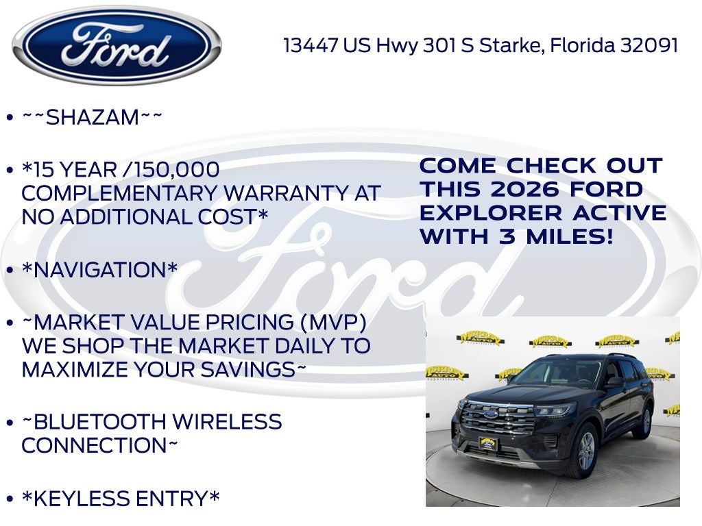 2026 Ford Explorer Active 200A