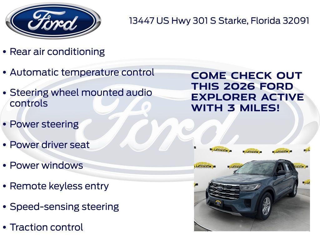 2026 Ford Explorer Active 200A